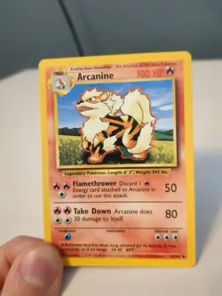 Arcanine 23/102 Uncommon - Pokemon Card Unlimited Edition Base Set - Image 1
