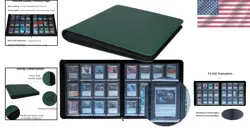 Card Storage Case: 12-Pocket Binder for 432 Toploaders - Forest Green - Image 2