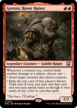 Grenzo, Havoc Raiser - Light Play MTG Commander: Modern Horizons 3 - Image 1