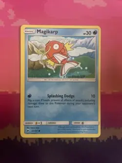 Pokemon Card Magikarp Burning Shadows Common 32/147 Near Mint - Image 1