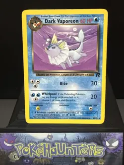 Pokemon Card Dark Vaporeon 45/82 Team Rocket Non Holo WOTC Played - Image 1