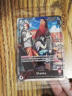 Shanks OP09-001 PSA Magazine One Piece Promo Card - Textured Foil -SEALED - Image 1