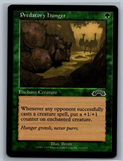Magic The Gathering Exodus Predatory Hunger #117/143 MTG TCG CCG - Image 1