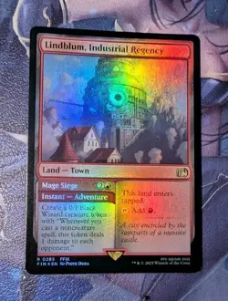 MTG *FOIL * Final Fantasy Rare LINDBLUM INDUSTRIAL REGENCY NM - Image 1