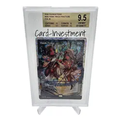 BGS 9.5 GEM MINT MTG Foundations Think Twice Fracture Foil #435 - Image 1