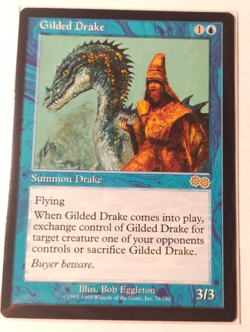 MTG Gilded Drake Urza's Saga 76/350 Magic The Gathering LP - Image 1