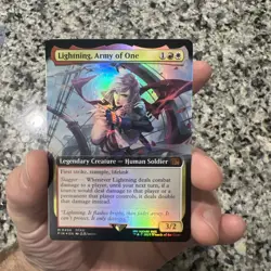 MTG Final Fantasy Lightning, Army Of One Extended Art FOIL - Image 1