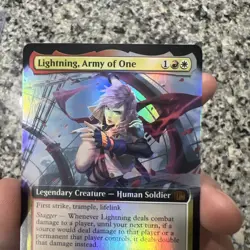 MTG Final Fantasy Lightning, Army Of One Extended Art FOIL - Image 2