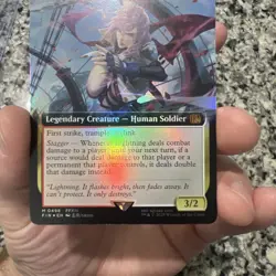 MTG Final Fantasy Lightning, Army Of One Extended Art FOIL - Image 3