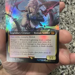 MTG Final Fantasy Lightning, Army Of One Extended Art FOIL - Image 4