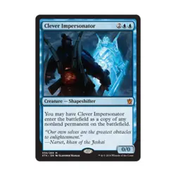 WOTC MtG Khans of Tarkir Clever Impersonator (MR) EX - Image 1