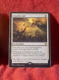 Sigarda’s Aid NM CMR Commander Legends Mtg Magic The Gathering - Image 1