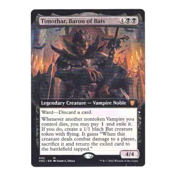 Timothar, Baron of Bats #042 Mythic MTG 21 Innistrad: CMD Crimson Vow (VOC) - Image 1