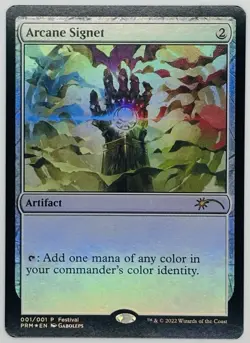 MTG Arcane Signet MagicFest Cards Foil - Image 1