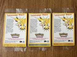 Sealed Set of 3 Pokemon Movie Promo Legendary Birds Moltres, Zapdos & Articuno - Image 1