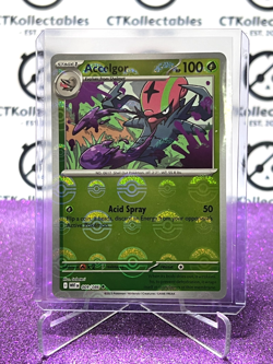 ACCELGOR POKE BALL REVERSE HOLO SCARLET & VIOLET WHITE FLARE #009/086 POKEMON - Image 1