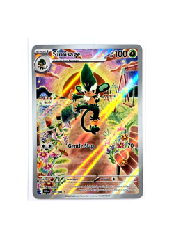 Simisage 090/086 Illustration Rare Holo Black Bolt POKEMON TCG S&V BLK EN NM/M - Image 1
