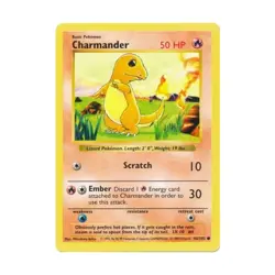 Pokemon Pokemon Base Set (Shadowless) Charmander (C) #46 VG - Image 1