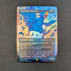MTG \>> Traveling Chocobo (Neon Ink Blue) (NM) <<// - Image 1