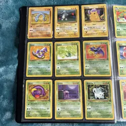 Old Vintage Wotc Pokemon Tcg Binder Bundle Joblot X86 Cards No Duplicates - Image 4