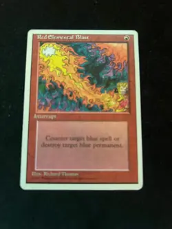 MTG Red Elemental Blast Fourth Edition 218/379 NEAR MINT - Image 1