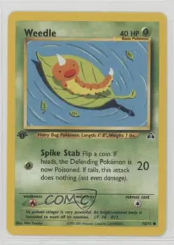 Weedle 1st Ed. Pokemon Neo Discovery #70 2001 15fy - Image 1