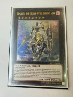 YUGIOH Dingirsu, The Orcust of The Evening Star Ultimate Rare OP11-EN001 - Image 1
