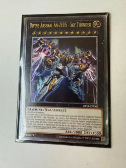 YUGIOH Divine Arsenal AA Zeus - Sky Thunder Ultimate Rare OP18-EN002 - Image 1