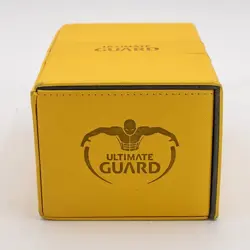 Ultimate Guard Twin Flip'n Tray Xenoskin Deck Case 160+ Yellow Card Dice Storage - Image 4