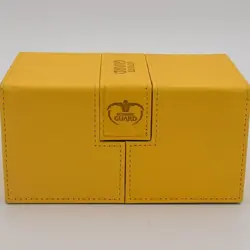 Ultimate Guard Twin Flip'n Tray Xenoskin Deck Case 160+ Yellow Card Dice Storage - Image 5