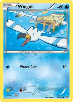 Wingull 18/108 Common - Pokemon XY Roaring Skies Card - Image 1