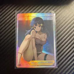 Dawn Full Art Pokemon Nightwear Anime Waifu ACG DIY Trainer Art card - Image 1