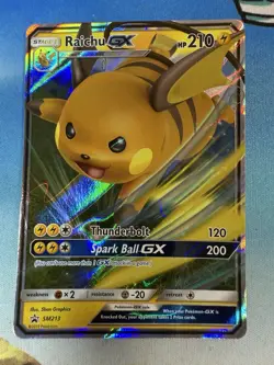 Raichu GX SM213 Full Art Promo Shining Legends Pokemon Card - Image 1