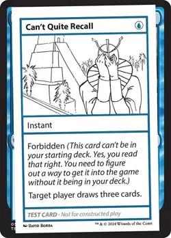 Can't Quite Recall x1 1x Mystery Booster 2 Playtest Card NM MTG - Image 1