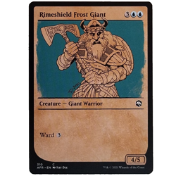 x4 Rimeshield Frost Giant Showcase AFR MTG M/NM Playset Common Blue Creature - Image 1