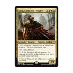 WOTC MTG Commander 2017 Licia, Sanguine Tribune (MR) (Foil) EX - Image 1
