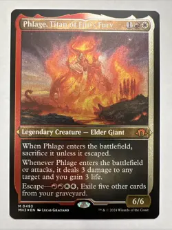 MTG Phlage, Titan of Fire's Fury (Foil Etched) Modern Horizons 3 NM - Image 1