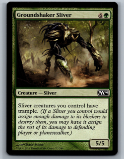 Magic MTG Magic 2014 4x Groundshaker Sliver #177/249 TCG CCG M14 Playset - Image 1