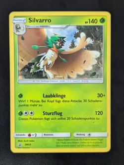 Silvarro Holo Black Star Promo Pokemon Karte Deutsch SM55 - Image 1