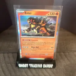 2023 Pokemon Entei - 030/197 - Pokemon TCG Obsidian Flames (2023) - Holo Rare - Image 2