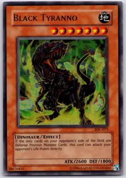 Yugioh Black Tyranno IOC-075 Ultra Rare Original Print VLP - Image 1