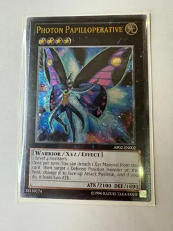 YUGIOH Photon Papilloperative Ultimate Rare AP02-EN002 - Image 1