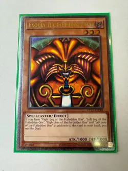 YUGIOH Exodia The Forbidden One Ultimate Rare OP25-EN001 - Image 1