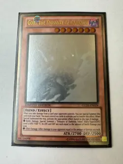 YUGIOH Gorz, The Emissary of Darkness Ghost Rare Ltd Edition GLD5-EN024 - Image 1