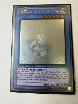 YUGIOH Herald of Perfection Ghost Rare Ltd Edition GLD5-EN030 - Image 1