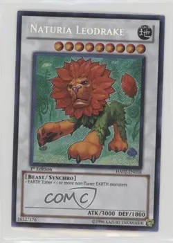 Naturia Leodrake 1st Ed. YuGiOh Hidden Arsenal 2 #HA02-EN058 2010 0b3 - Image 1