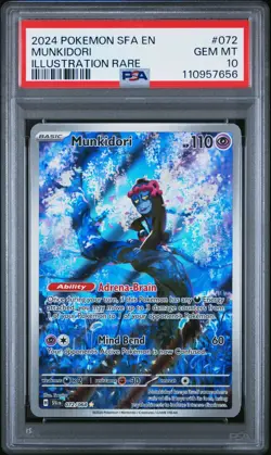 PSA 10 Munkidori 072/064 - 2024 Pokemon Shrouded Fable - Illustration Rare - Image 1