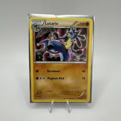 XY - Fates Collide 47/124 Lucario Pokemon Non Holo Card - NM - Image 1