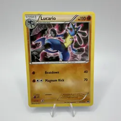 XY - Fates Collide 47/124 Lucario Pokemon Non Holo Card - NM - Image 3