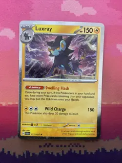 Pokemon Card Luxray Paldea Evolved Cosmo Holo Rare 071/193 Near Mint - Image 1